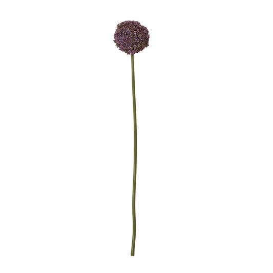 Set of 3 Artificial Flowers Purple Allium Stems
