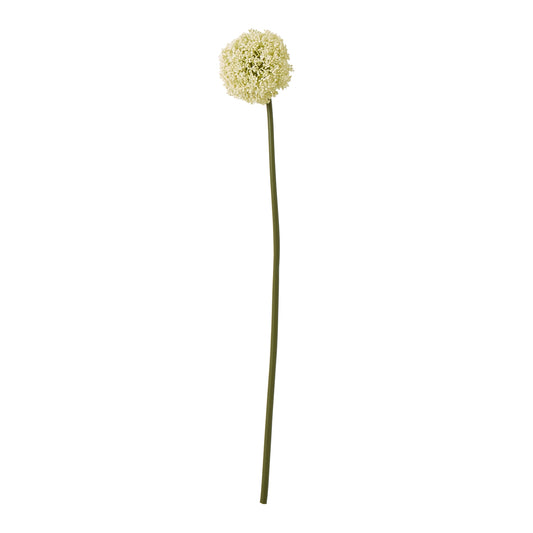 Set of 3 Artificial Flowers Cream Allium Stems