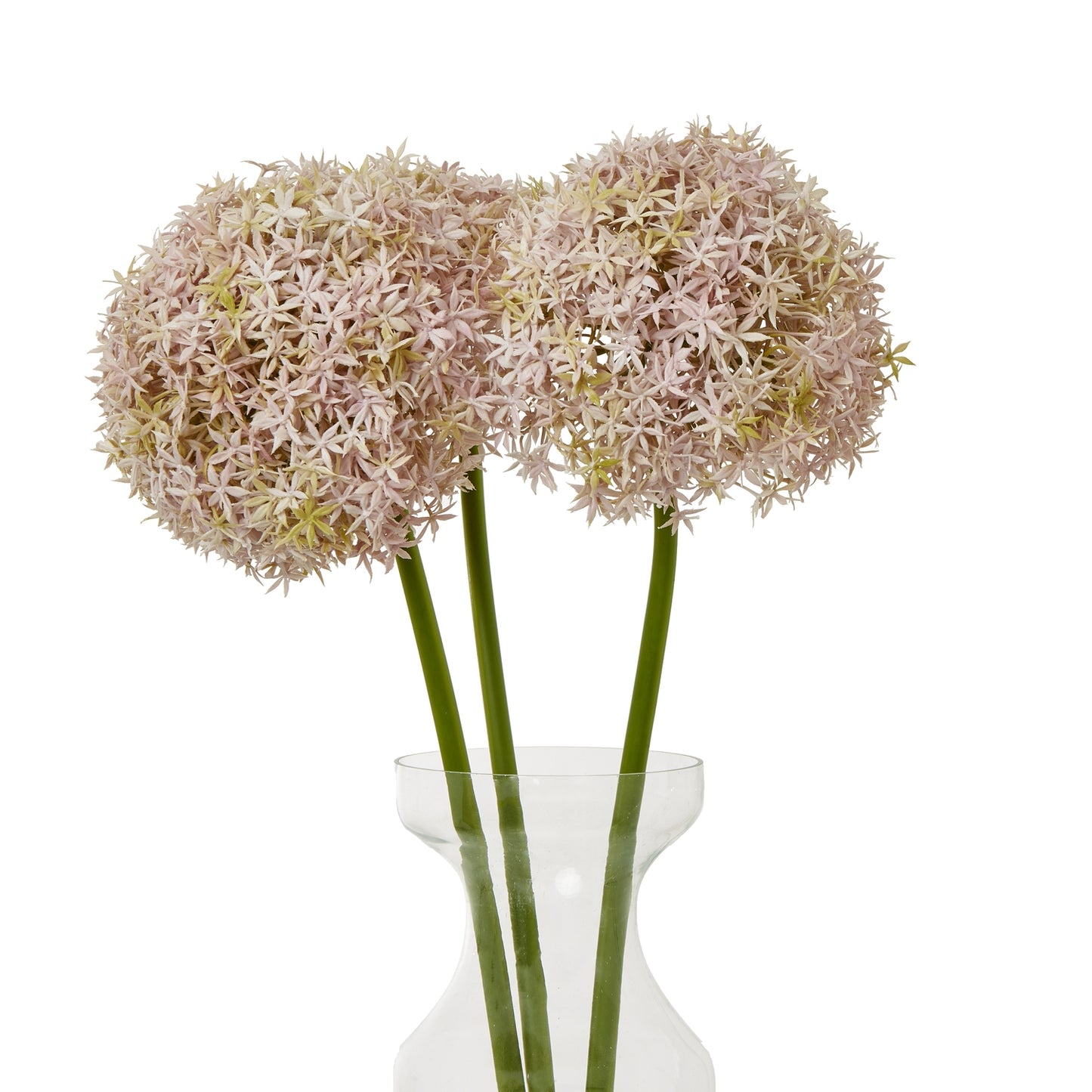 Set of 3 Artificial Flowers Lilac Giant Allium Stems