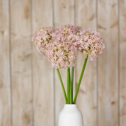 Set of 3 Artificial Flowers Lilac Giant Allium Stems