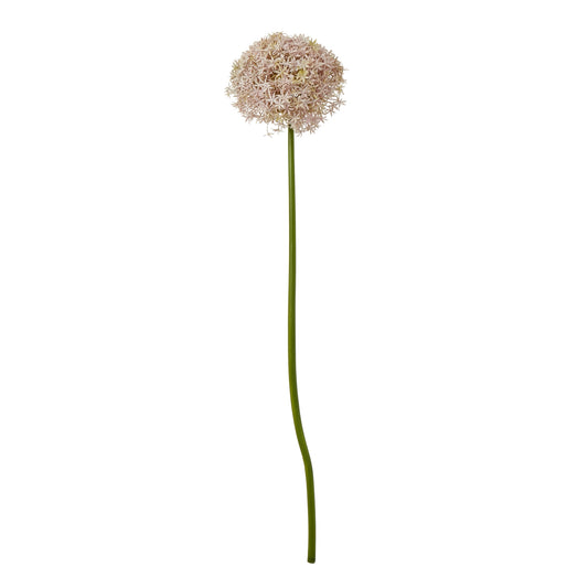 Set of 3 Artificial Flowers Lilac Giant Allium Stems