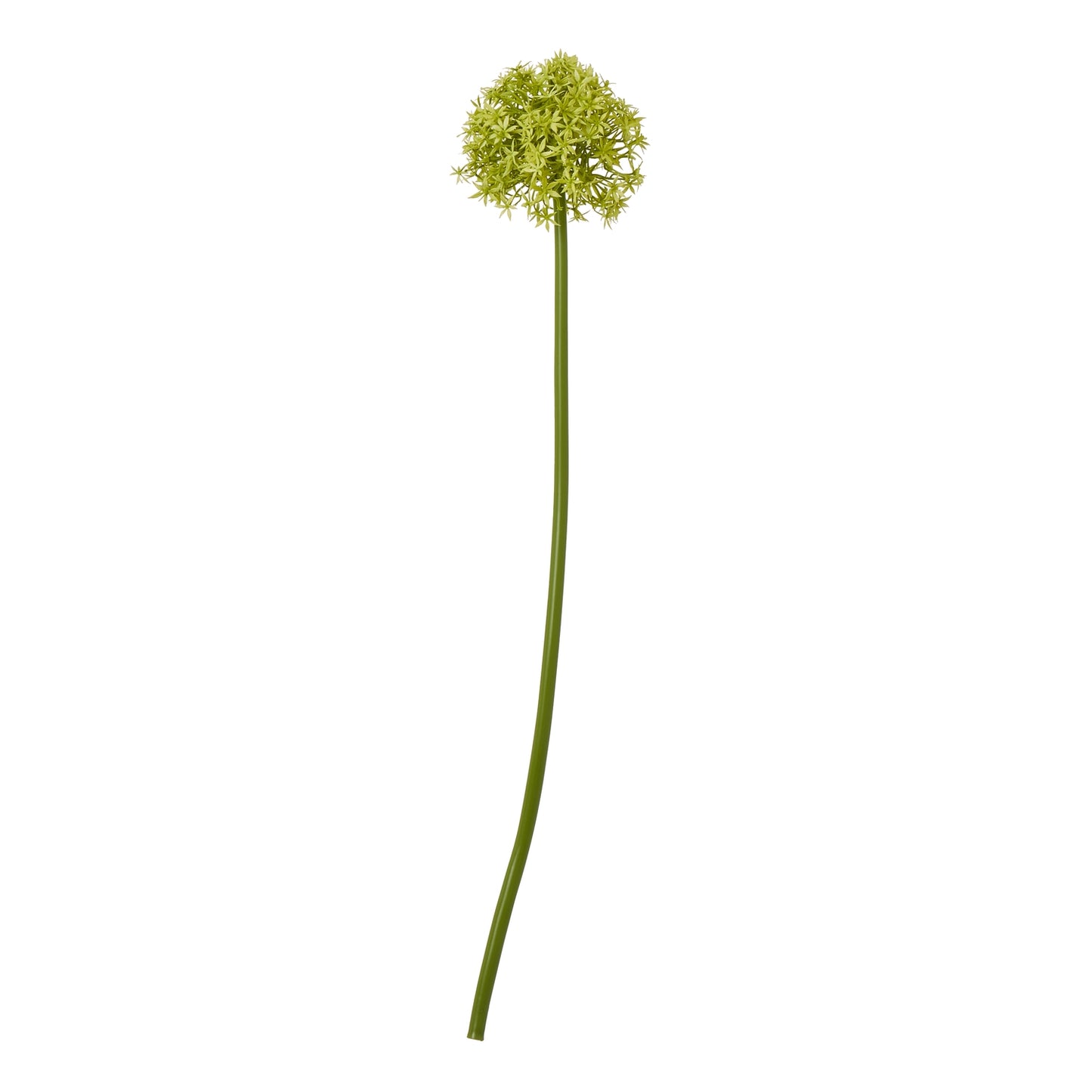 Set of 3 Artificial Flowers Green Medium Allium Stems