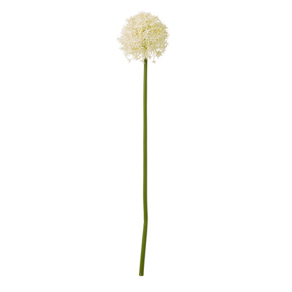 Set of 3 Artificial Flowers Cream Medium Allium Stems