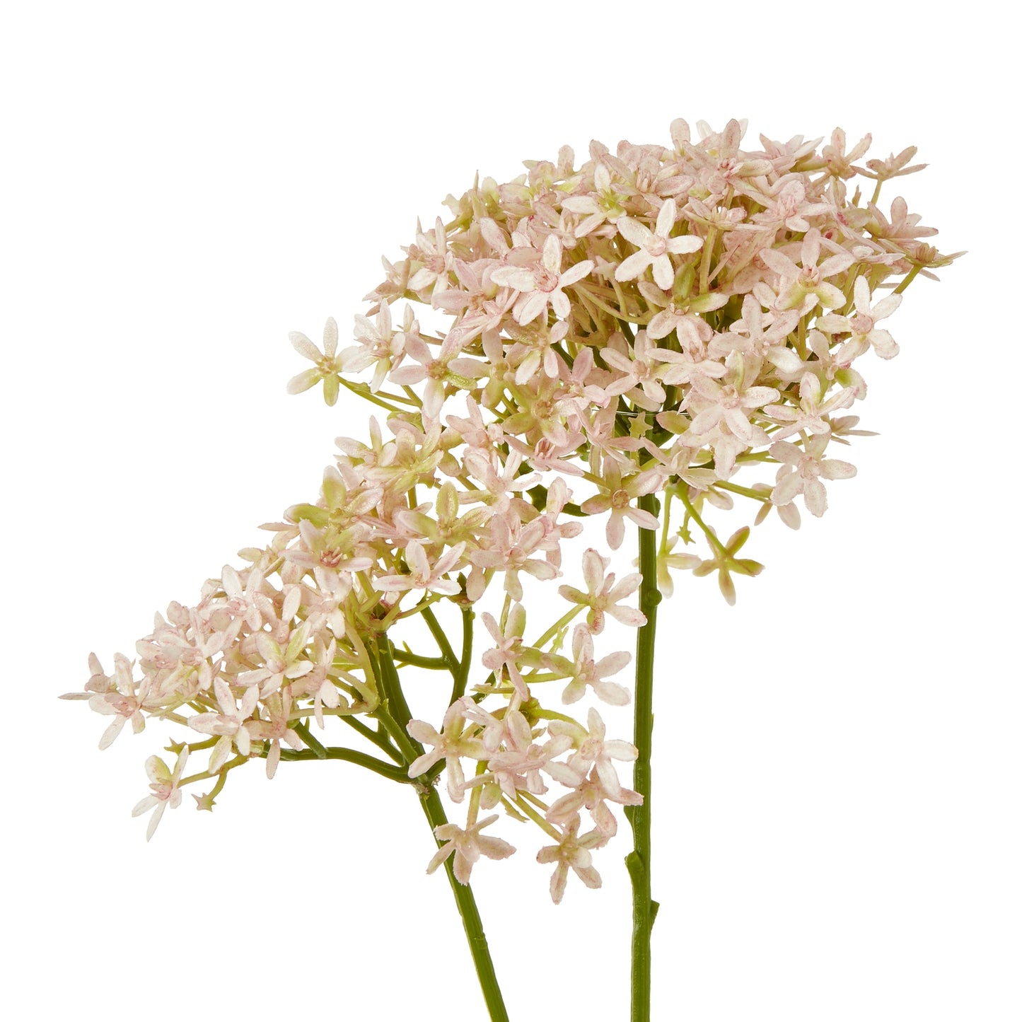 Set of 3 Artificial Flowers Pink Crown Hydrangea Stems