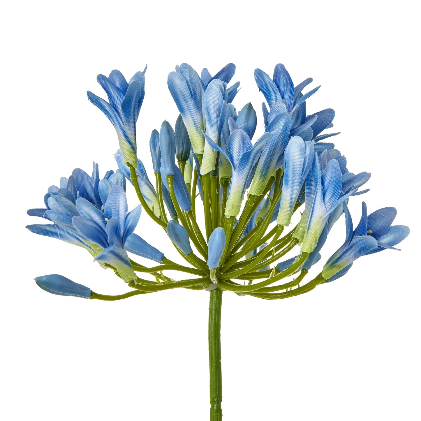 Set of 3 Artificial Flowers Blue Agapanthus Stems
