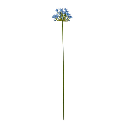 Set of 3 Artificial Flowers Blue Agapanthus Stems