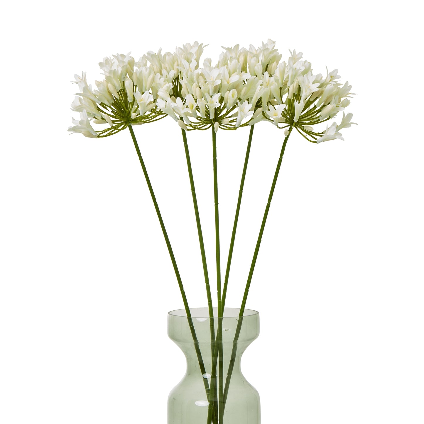 Set of 3 Artificial Flowers Cream Agapanthus Sprays