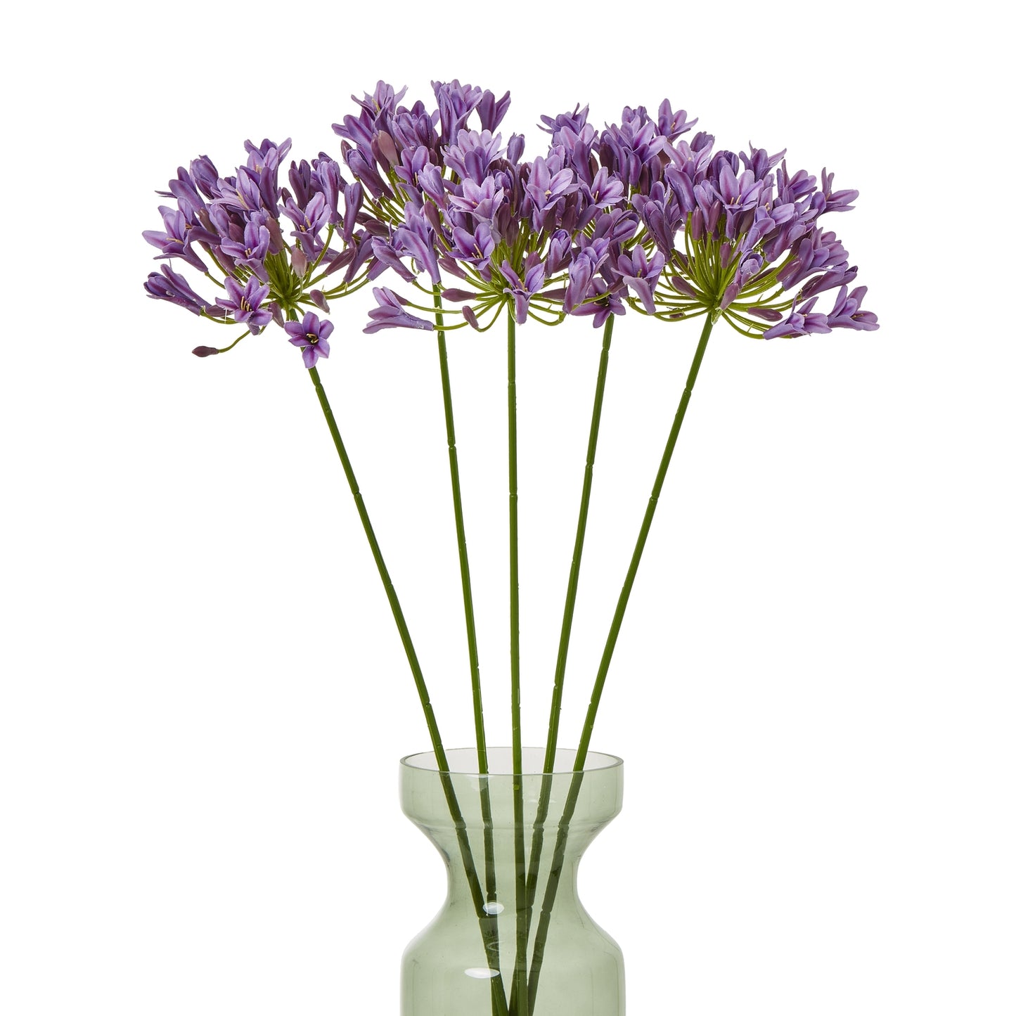 Set of 3 Artificial Flowers Lilac Agapanthus Sprays