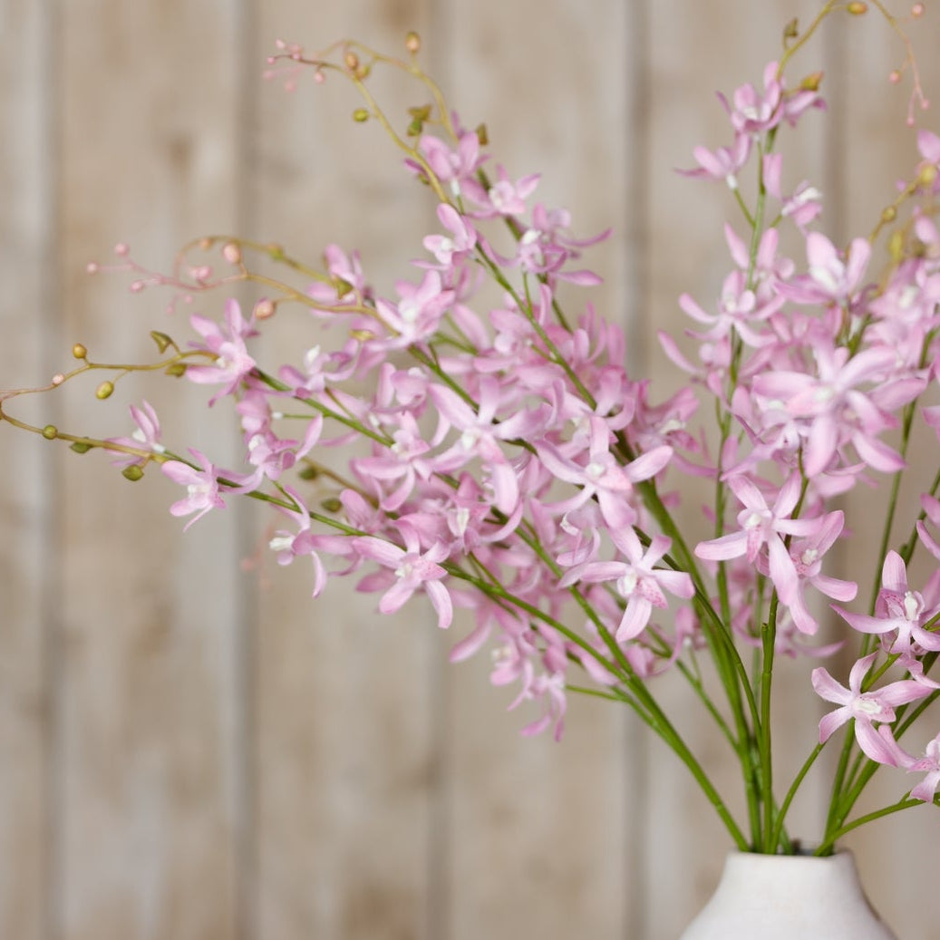 Set of 3 Artificial Flowers Lilac Cymbidium Sprays