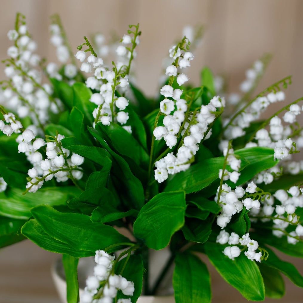 Set of 3 Artificial Flowers Lily of the Valley Bunches