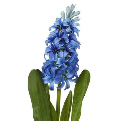 Set of 3 Artificial Flowers Blue Hyacinth Stems