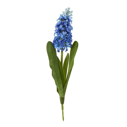 Set of 3 Artificial Flowers Blue Hyacinth Stems
