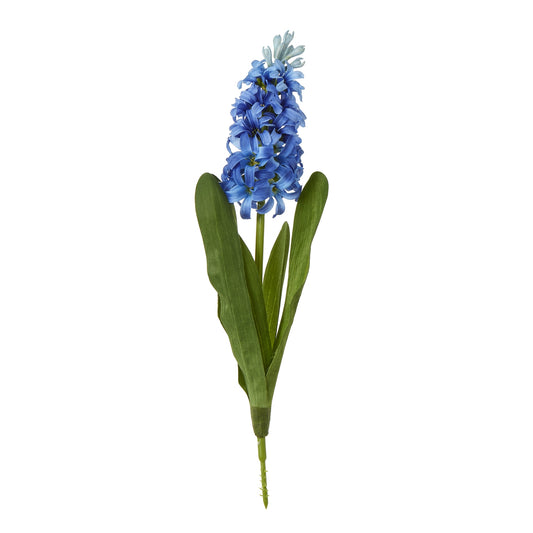 Set of 3 Artificial Flowers Blue Hyacinth Stems