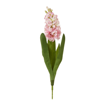 Set of 3 Artificial Flowers Pink Hyacinth Stems