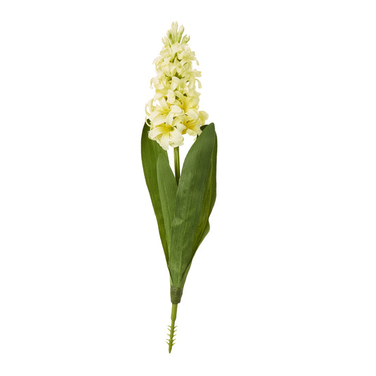 Set of 3 Artificial Flowers Yellow Hyacinth Stems