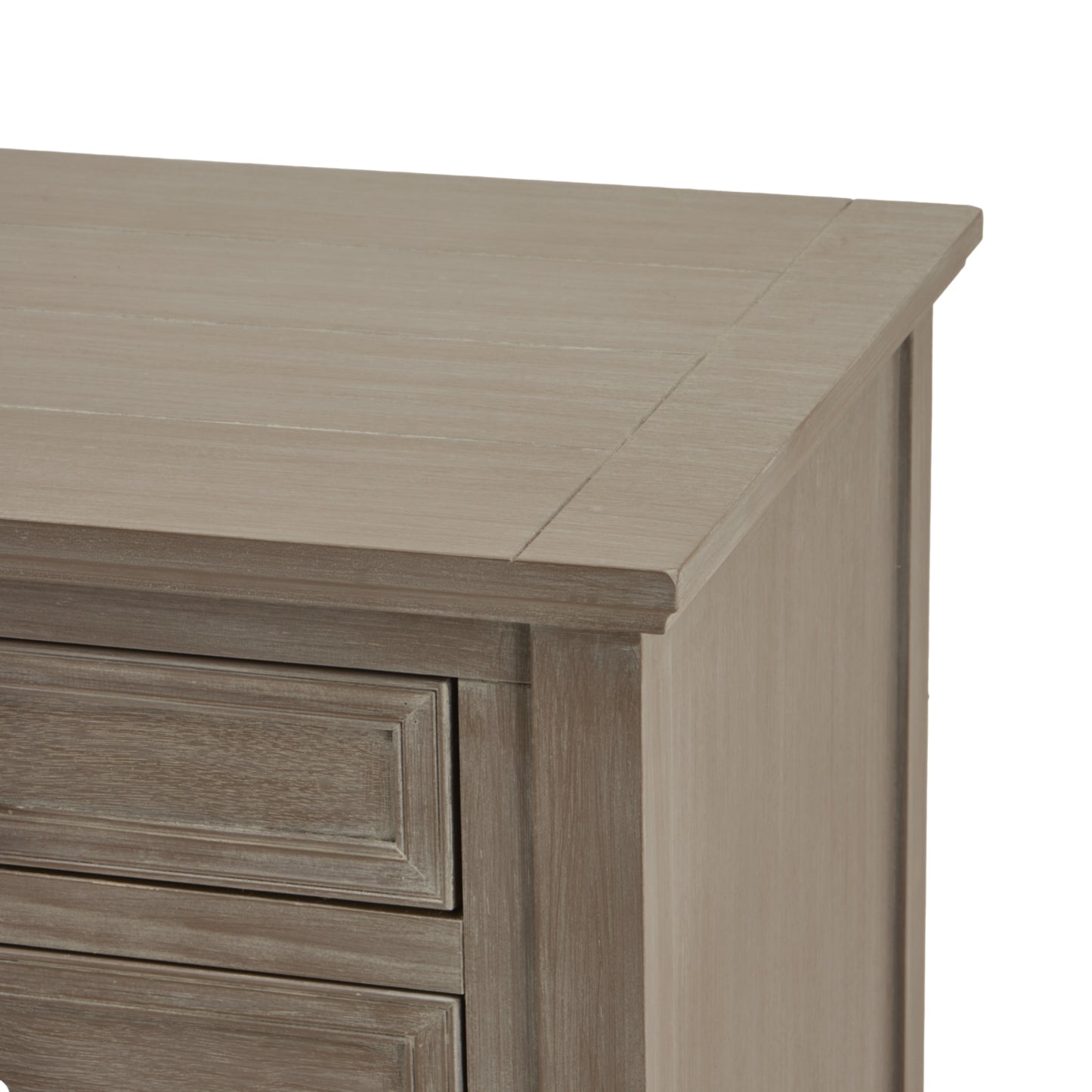 Laurelbrook Three Drawer Wooden Bedside Table