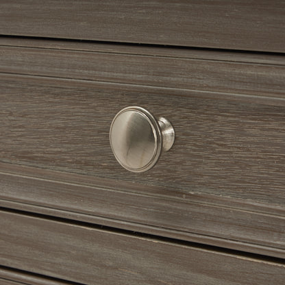 Laurelbrook Three Drawer Wooden Bedside Table