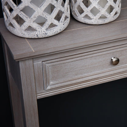 Laurelbrook Two Drawer Console Table Bottom Shelf