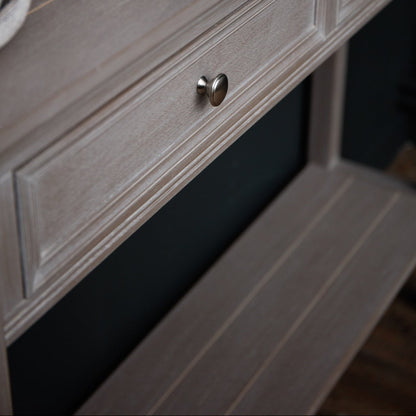 Laurelbrook Two Drawer Console Table Bottom Shelf