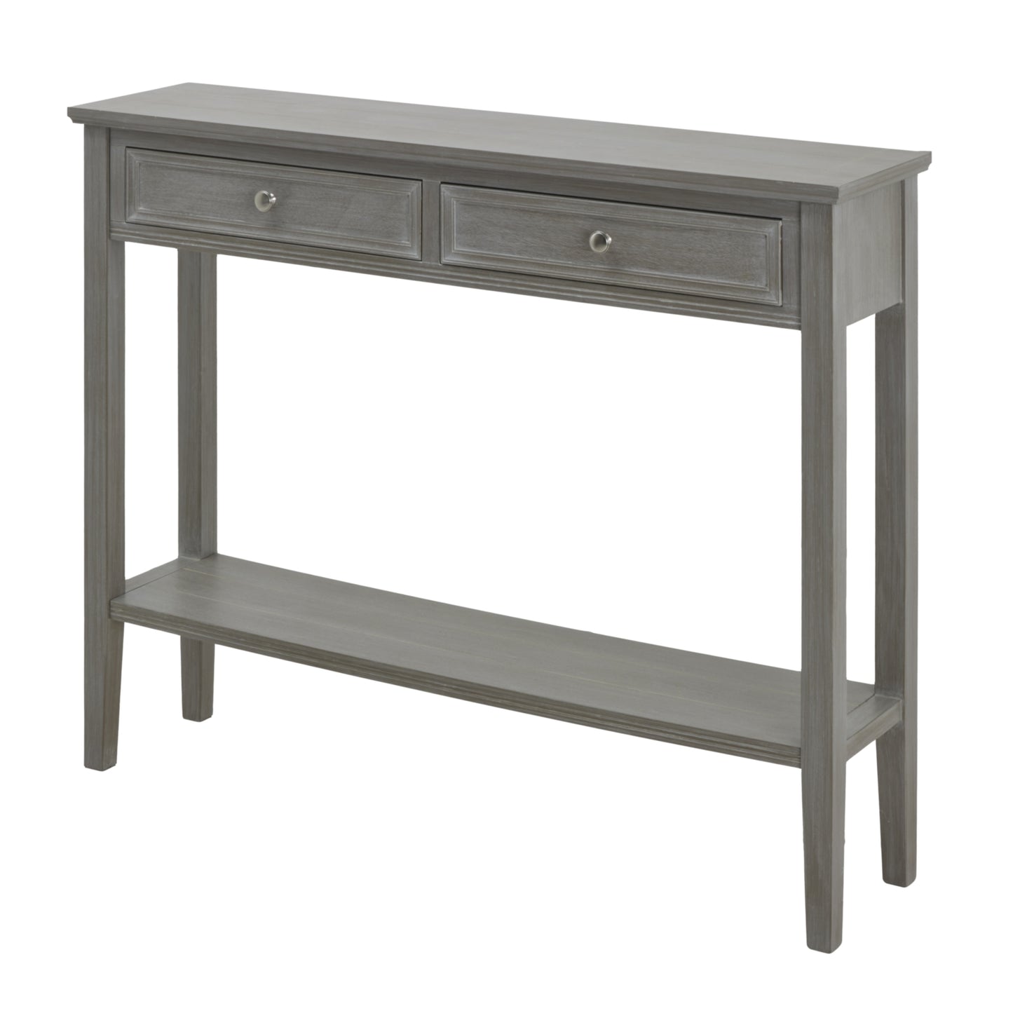 Laurelbrook Two Drawer Console Table Bottom Shelf