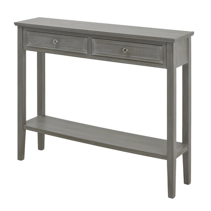 Laurelbrook Two Drawer Console Table Bottom Shelf