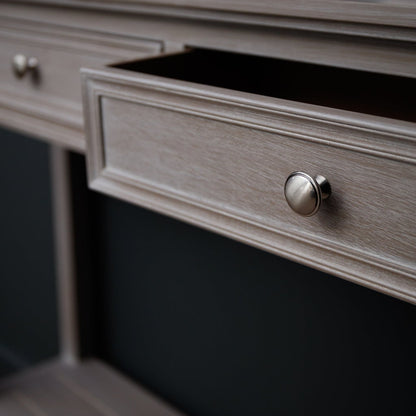 Laurelbrook Four Drawer Console Table Bottom Shelf