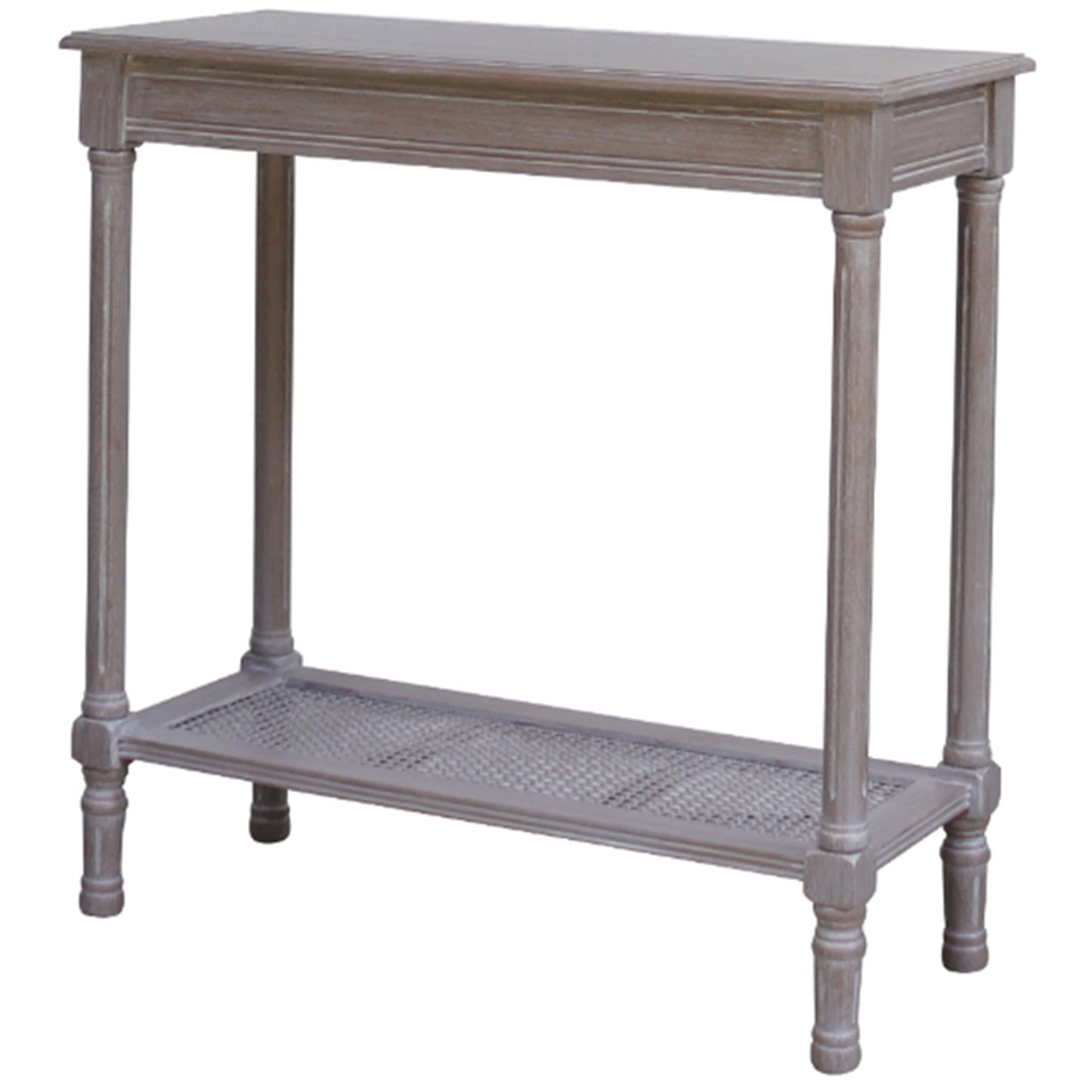 Laurelbrook Console Table Rattan Bottom Shelf