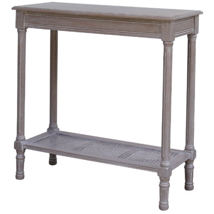 Laurelbrook Console Table Rattan Bottom Shelf