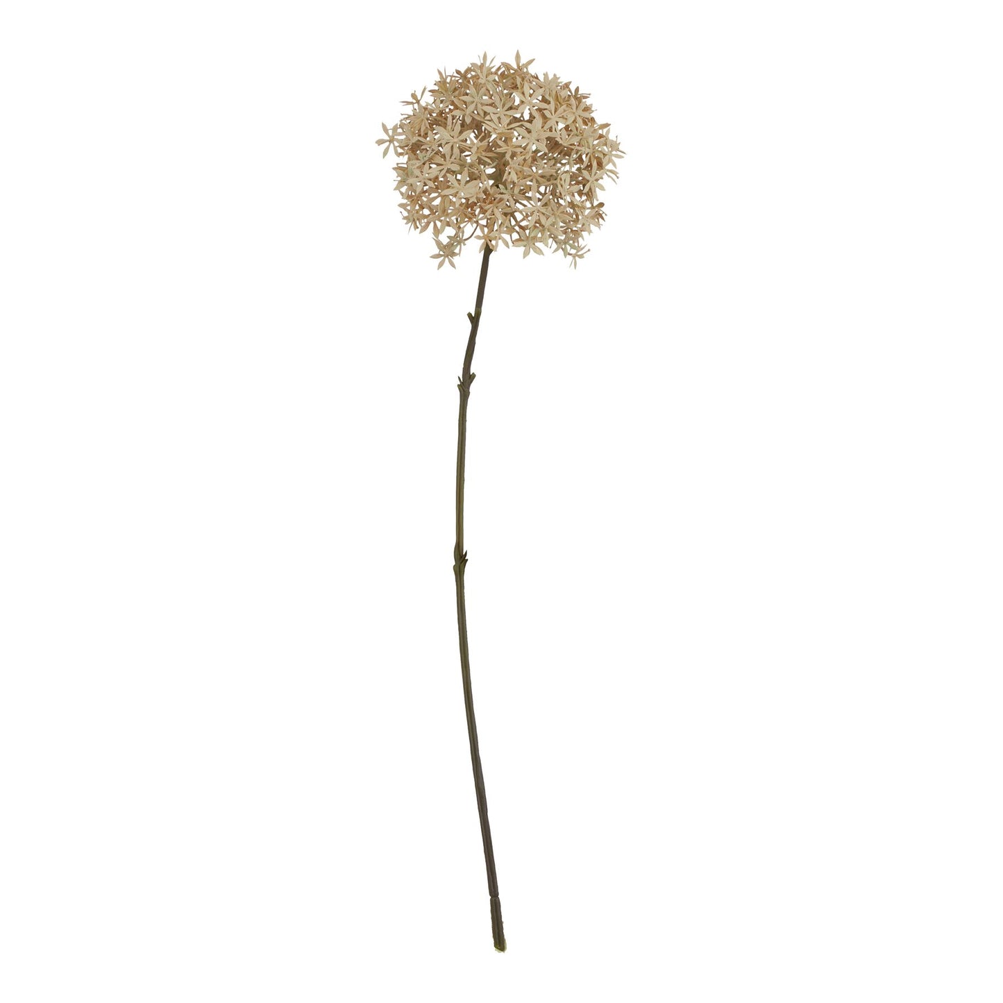 Set of 3 Artificial Flowers Coffee Allium Stems