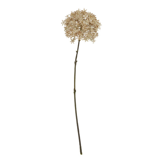 Set of 3 Artificial Flowers Coffee Allium Stems