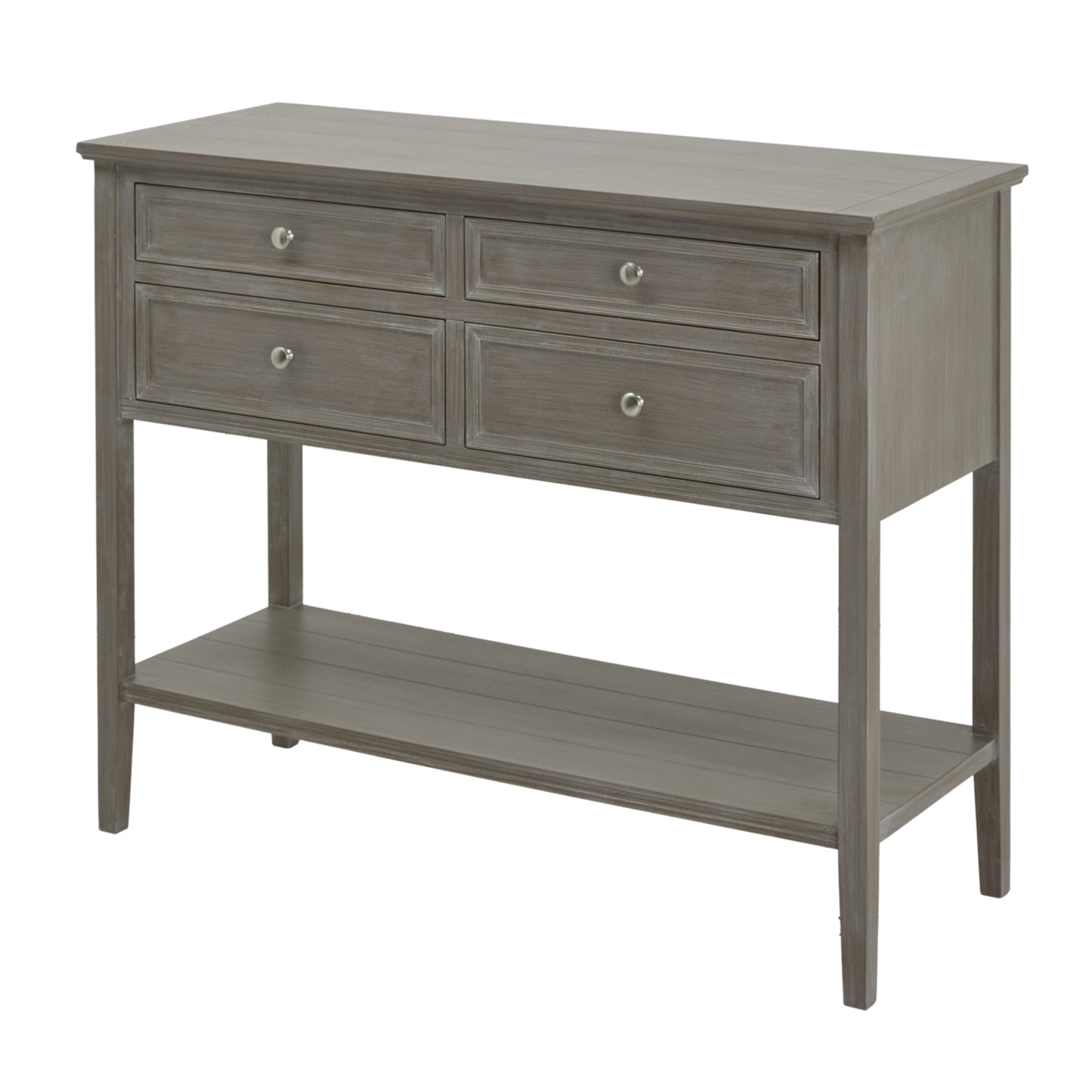 Laurelbrook Two Over Two Console 4 Drawers Bottom Shelf