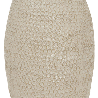 Fernwick Olpe White Dotted Ceramic Vase