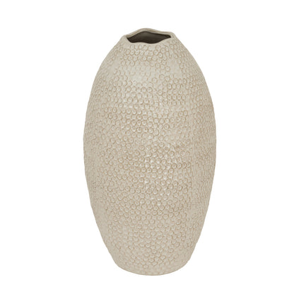 Fernwick Olpe White Dotted Ceramic Vase