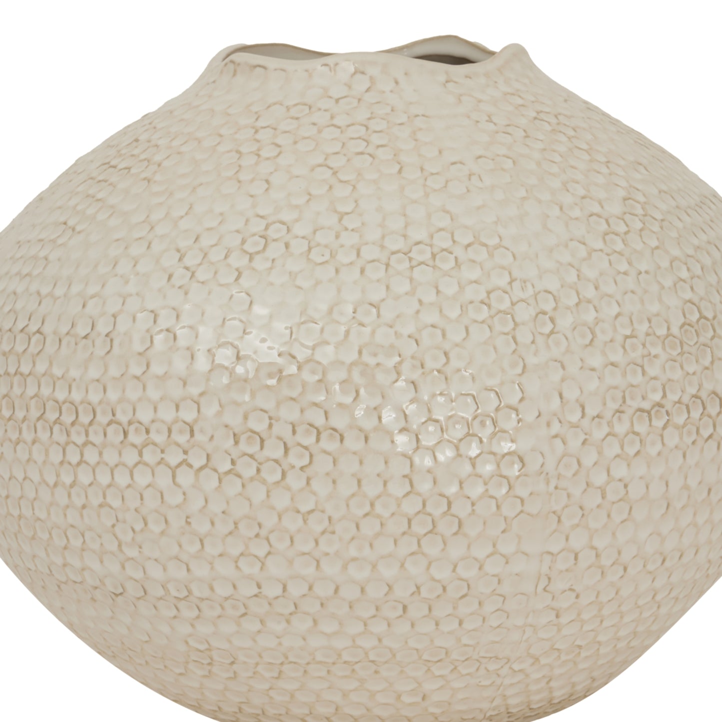Fernwick Caldron White Dotted Ceramic Vase