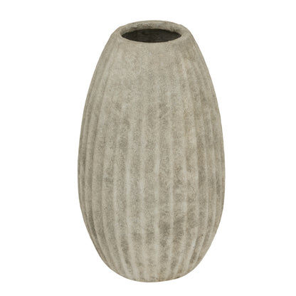 Vale of Lilies Large Grey Aged Olpe Ceramic Vase