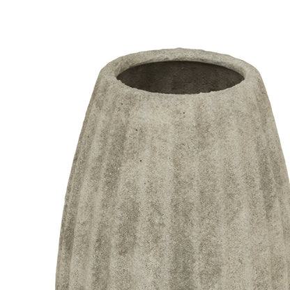 Vale of Lilies Medium Grey Aged Ceramic Vase