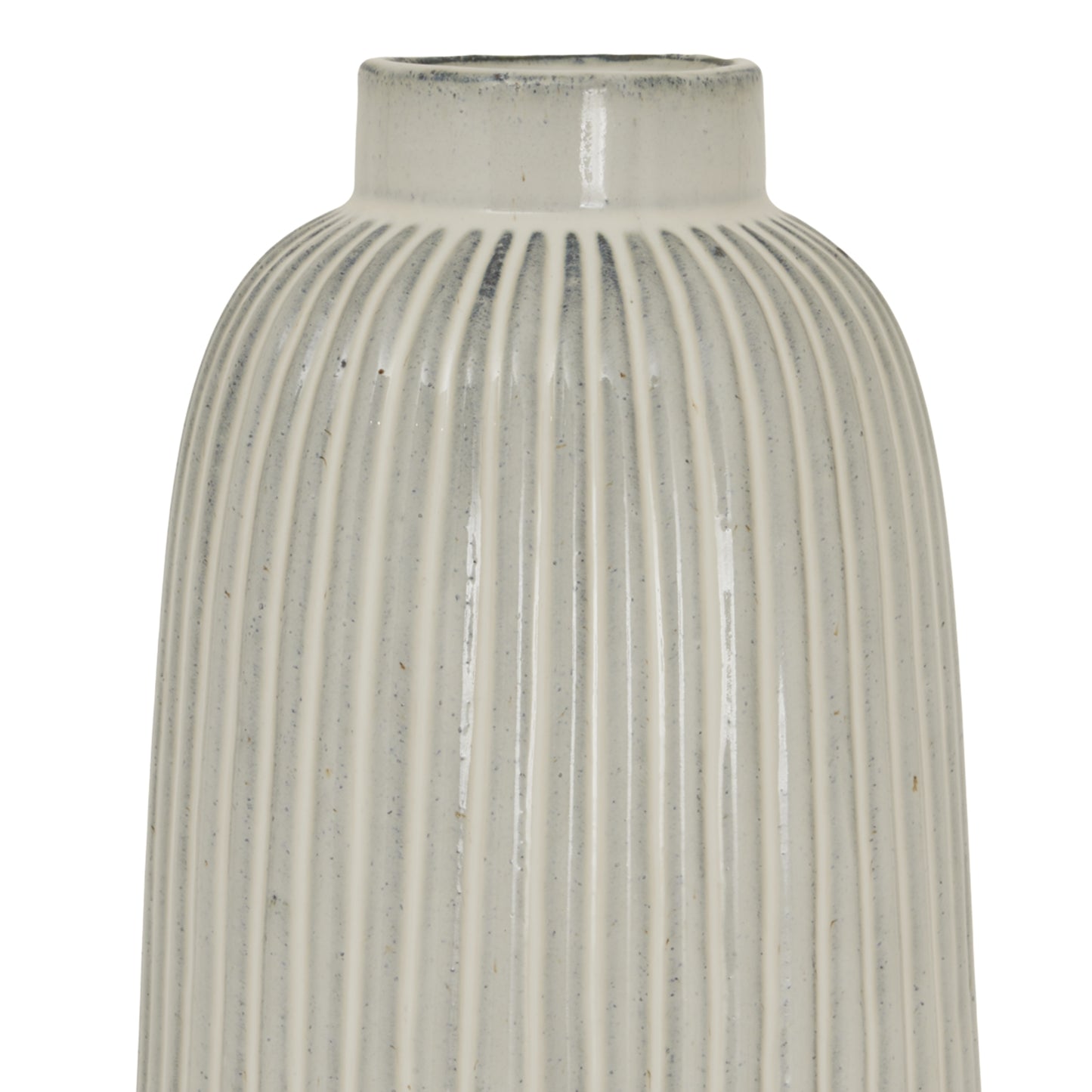 Forge Large White Ceramic Bell Vase
