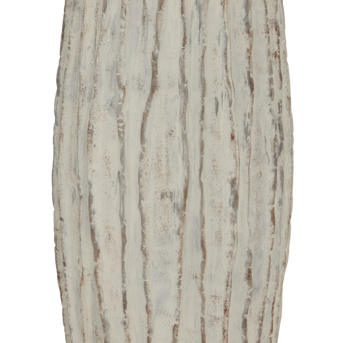 Wildbloom Tall White Ceramic Fin Vase