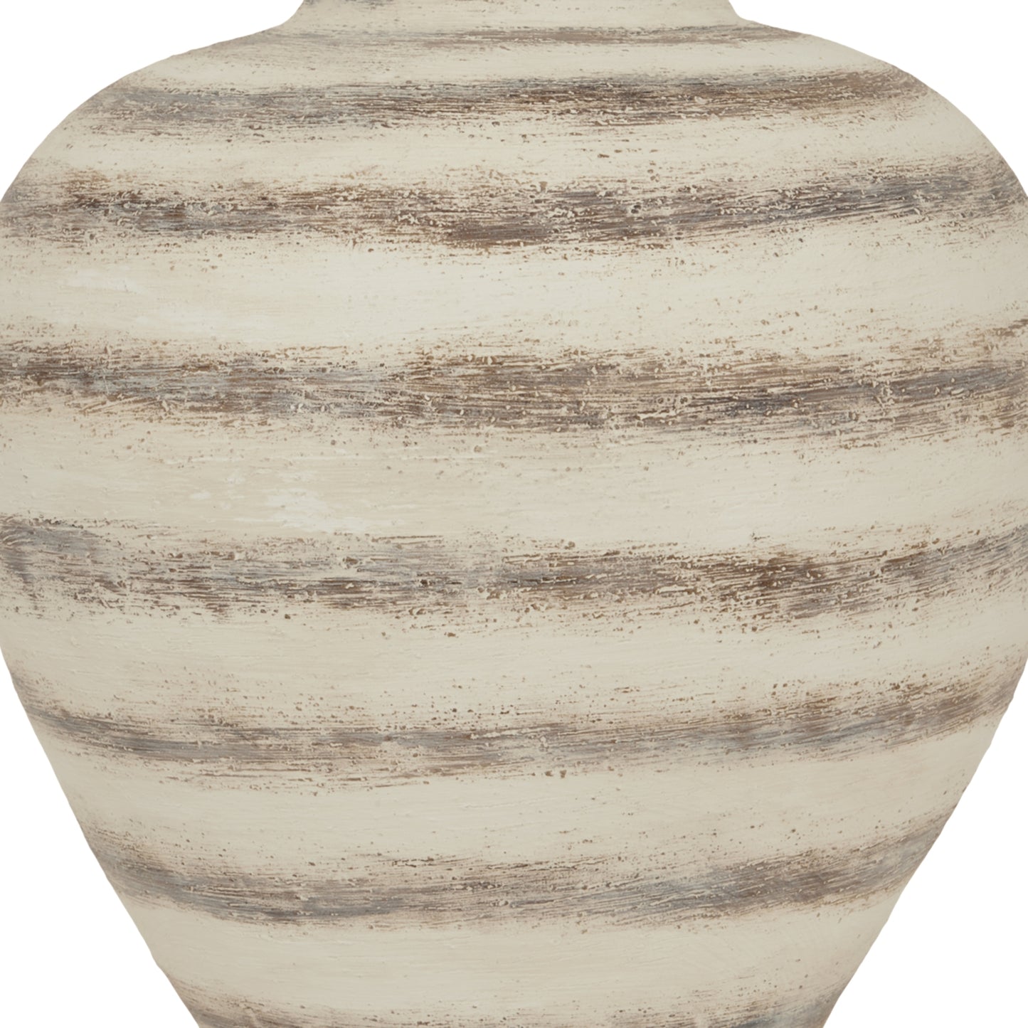 Rosewood Large Stripe Amphora Ceramic Vase