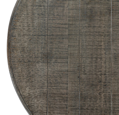 Montaine Mid Century Round Brown Wood  Dining Table