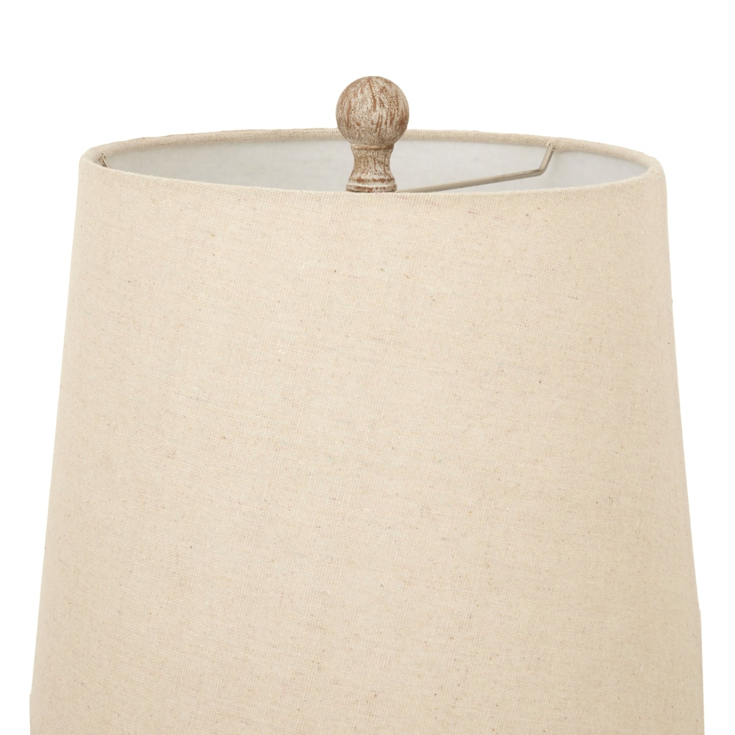 Thornvale Candlestick Wooden Table Lamp With Linen Shade
