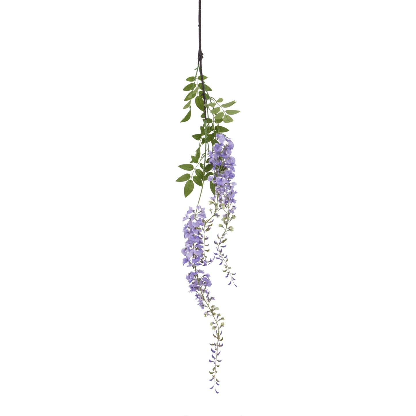 Set of 3 Artificial Flowers Large Purple Wisteria Spray