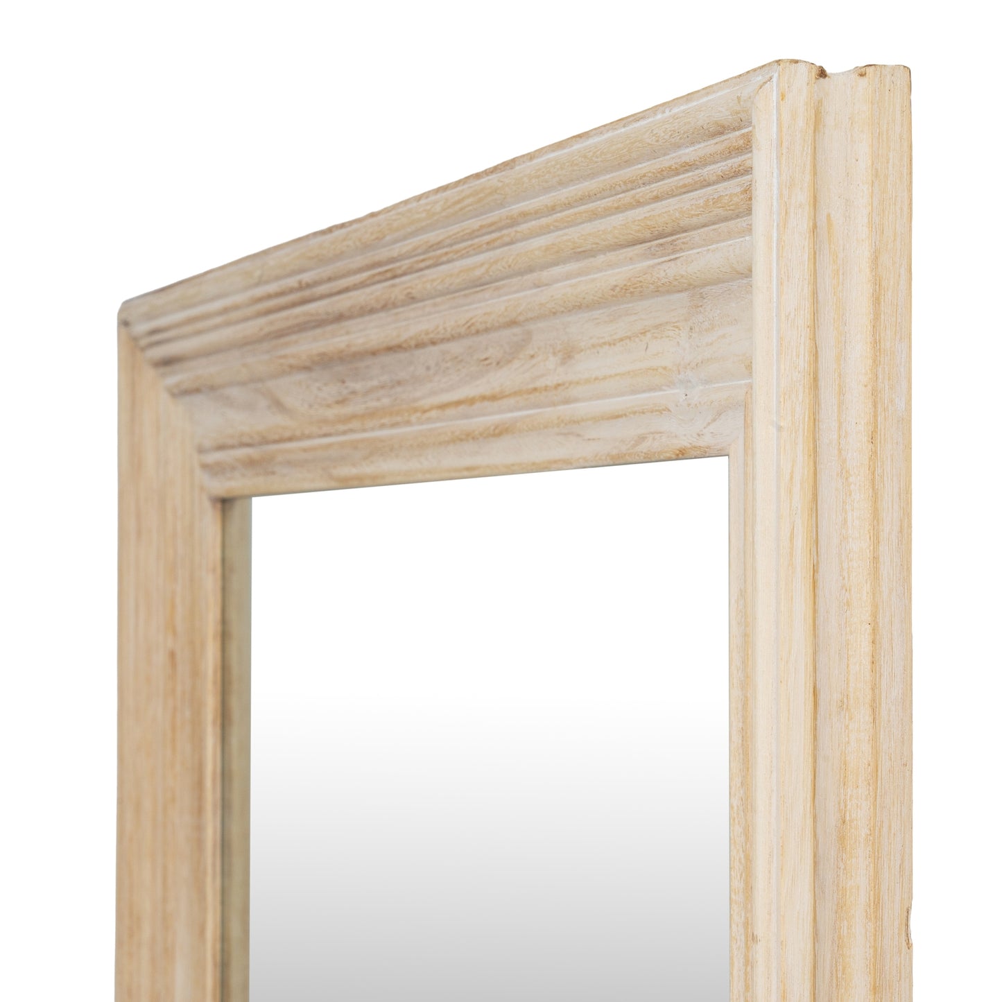Large Tall Natural Full Length Wooden Mirror