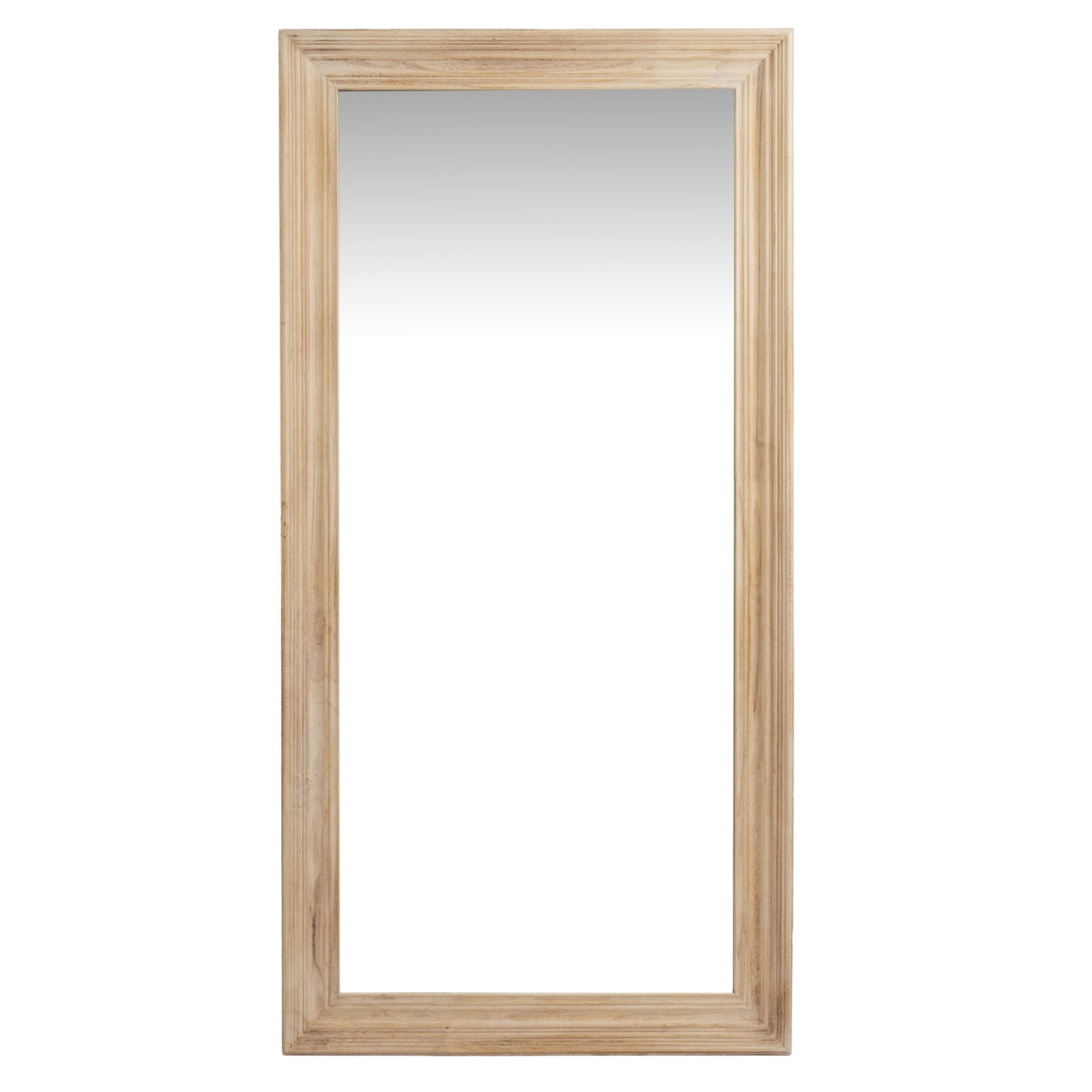Large Tall Natural Full Length Wooden Mirror
