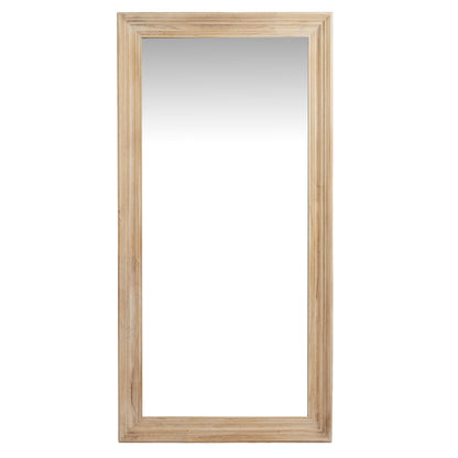 Large Tall Natural Full Length Wooden Mirror