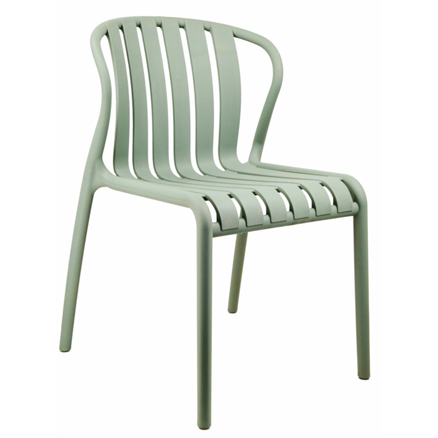 Ollioules Sage Green Slatted Outdoor Dining Chair