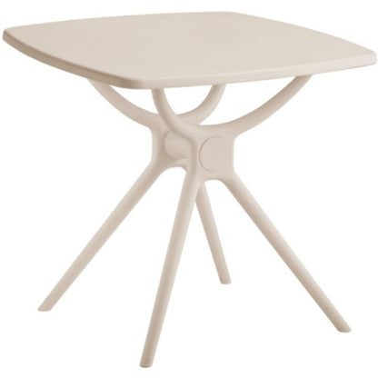 Chalencon Putty Grey Square Outdoor Plstic Table