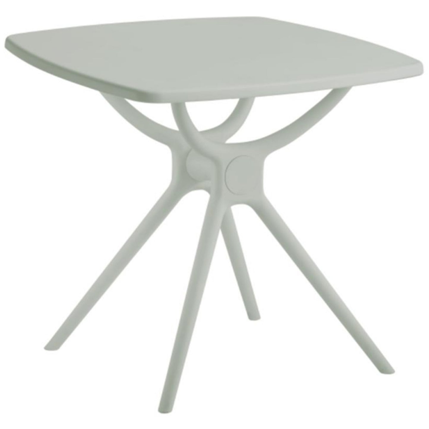 Chalencon French Grey Square Outdoor Plstic Table