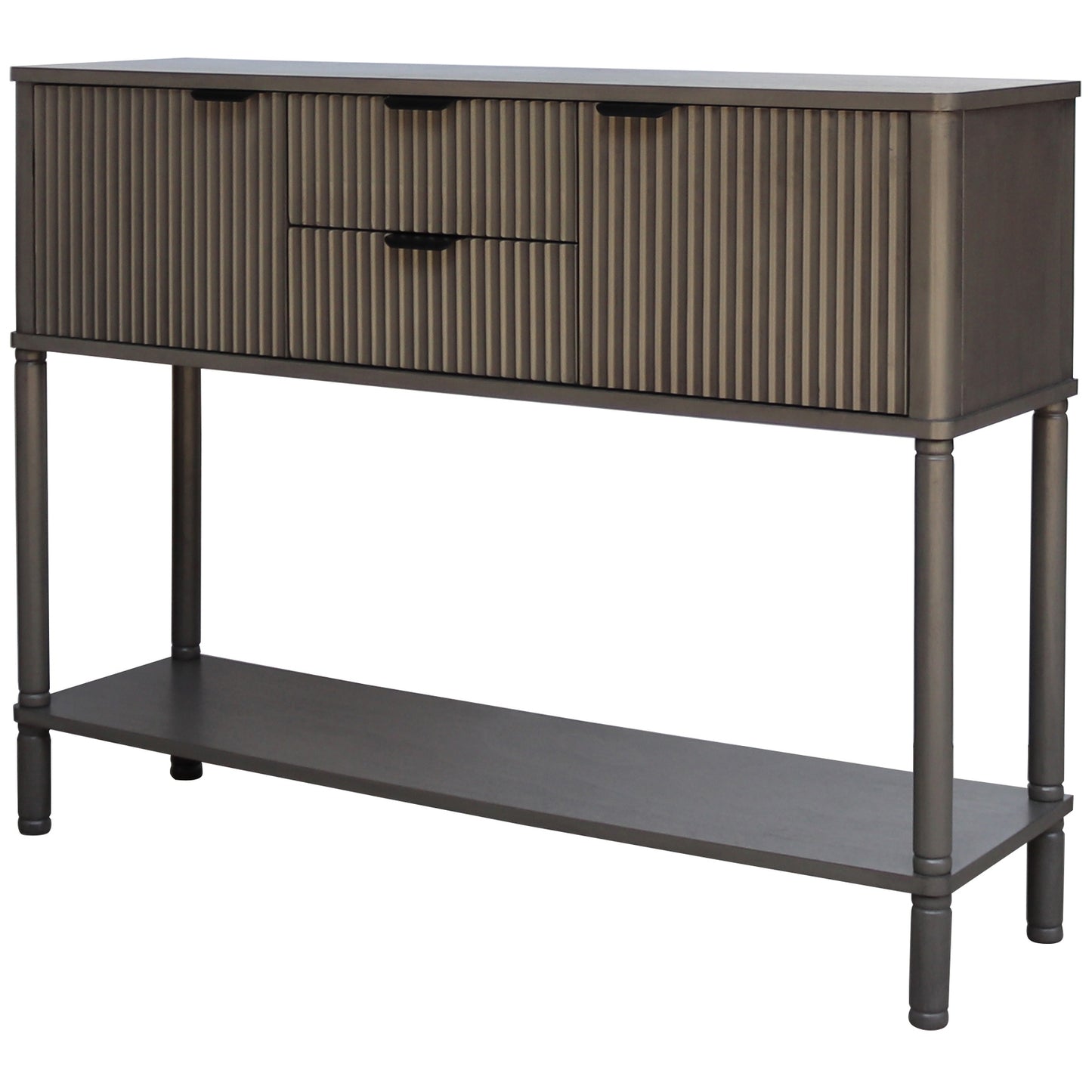 Sagevale 2 Drawer 2 Door Ribbed Console Table