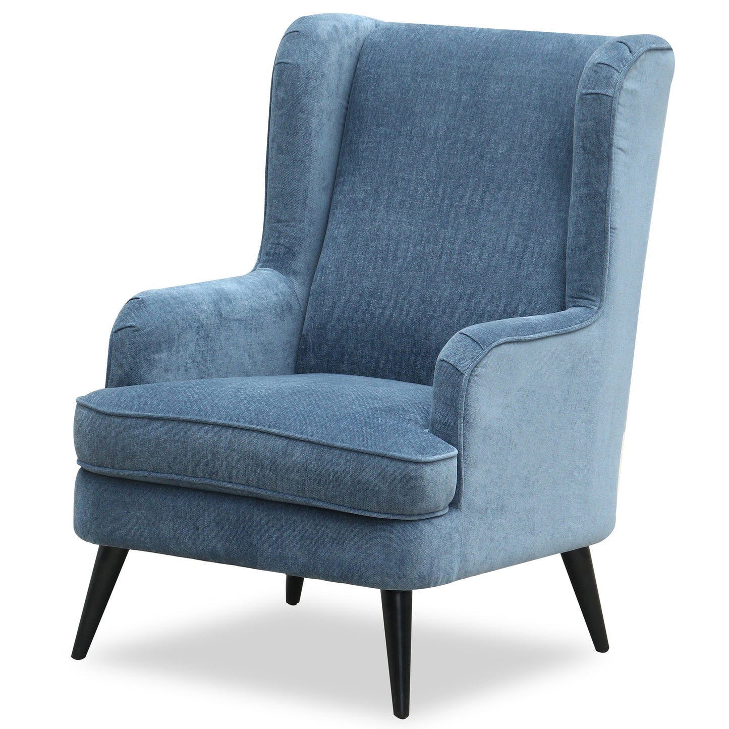 Trenton Upholstered Blue Accent High Back Armchair